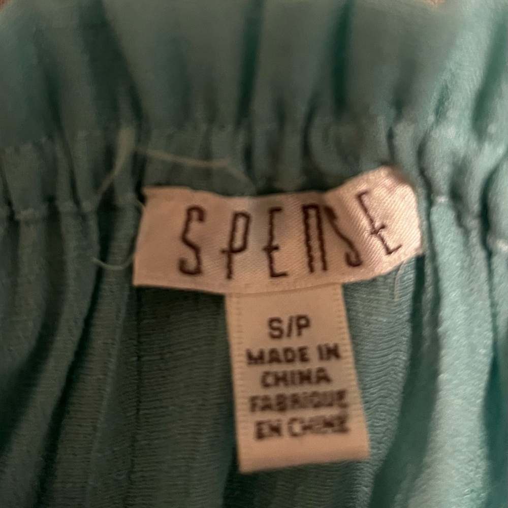 SPENCE~ Teal Women's Top~Fringe Details~S-P - Picture 9 of 9